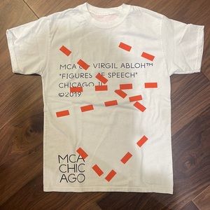 Virgil Abloh MCA Figures of Speech Lines T-shirt Off-White